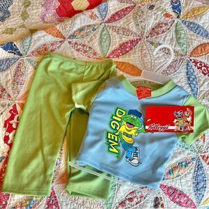 2007 Kellogg's Shirt Pants Pajamas 6-9 Months 2 Piece Honey Smacks Dig' Em